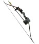 Preview: Haller Recurvebogen Set, camo, Fiberglas, 120 cm, 20 lbs, mit 2 Pfeilen und Zubehör